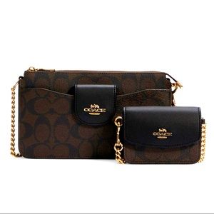 Coach Poppy Crossbody in Signature Canvas